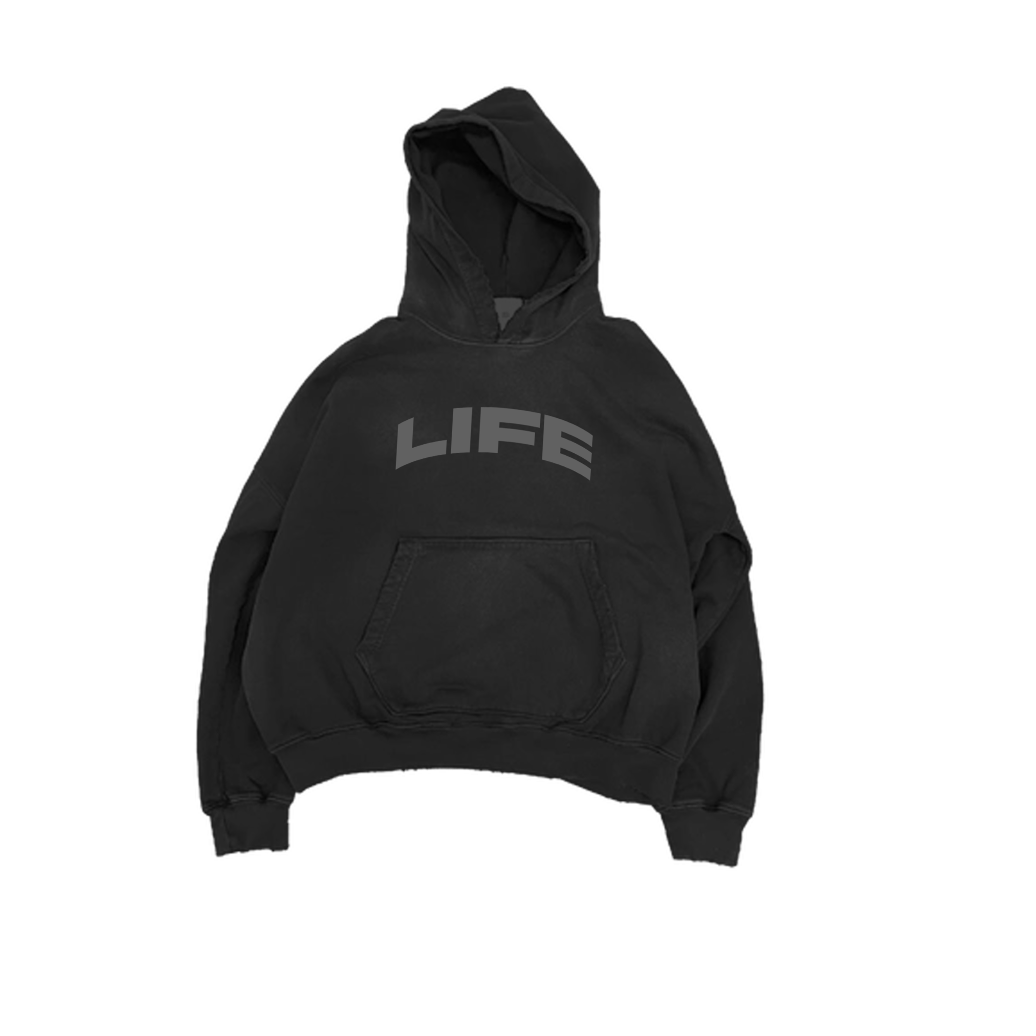 LIFE DETRESSED HOODIE